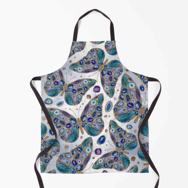 Item preview, Blue and Purple Geodes Butterflies designed and sold by k9printart.