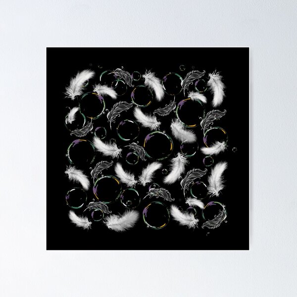 Item preview, Bubbles with White Feather, Bubbles lover, Feather lover, designed and sold by spherex.