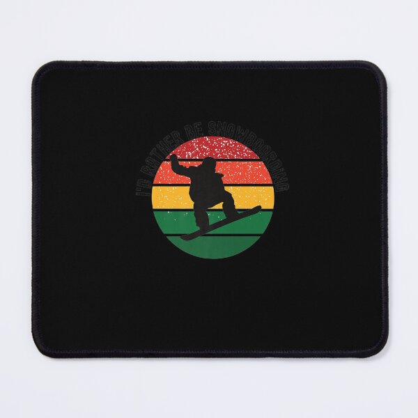 Item preview, I'd Rather Be Snowboarding Snowboard Snow Retro Sunset Premium T-Shirt designed and sold by shop   luisant.