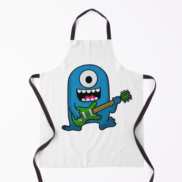 Item preview, One Eyed Blue Alien Monster Rock Guitarist designed and sold by SunnyStreet.