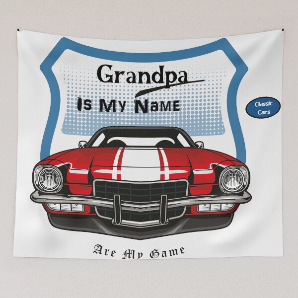 Item preview, Grandpa is my Name Classic Cars are my Game designed and sold by adlook.