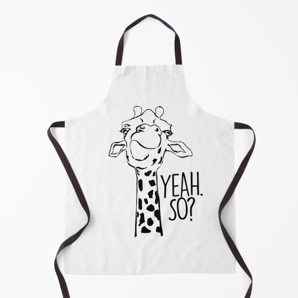 Item preview, Giraffe Irked Expression Yeah So Funny Cartoon Animal designed and sold by SunnyStreet.
