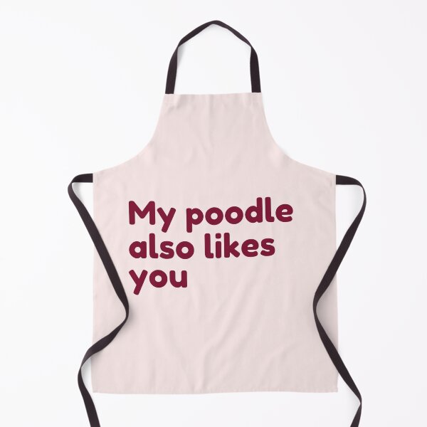 Item preview, My poodle also likes you - Valentine poodle puns designed and sold by Paperfly Studio.