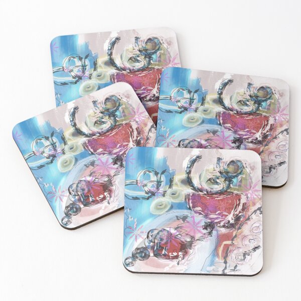 Item preview, Happy love painting with hearts designed and sold by Susanna Schorr.