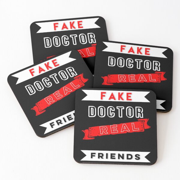 Item preview, FAKE DOCTOR REAL FRIENDS   designed and sold by QuriousShhop.
