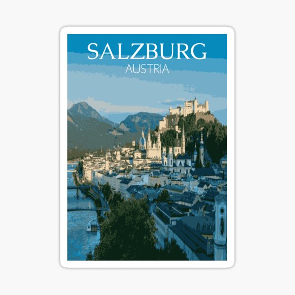 2 X Pegatinas de corazón 7.5 Cm-Salzburgo Austria montañas #3638 