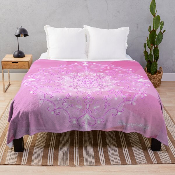 Item preview, Mandala of The Rose-Pink Flame of Divine Love - Heart Chakra Lightcodes XL  designed and sold by NaTeBlueyes.
