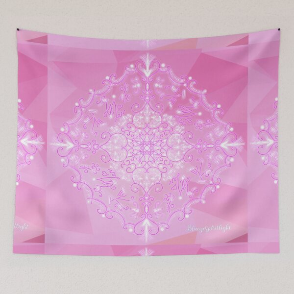 Item preview, Mandala of The Rose-Pink Flame of Divine Love - Heart Chakra Lightcodes XL  designed and sold by NaTeBlueyes.