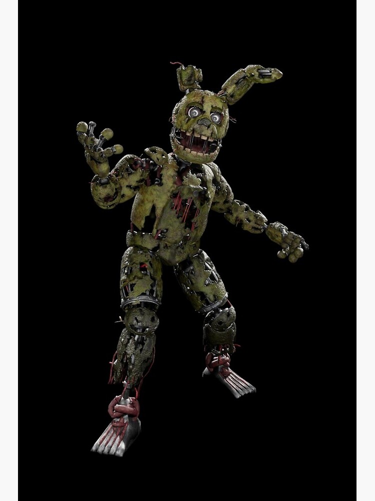 Into the Pit but it's Springtrap REMASTERED | Art Board Print