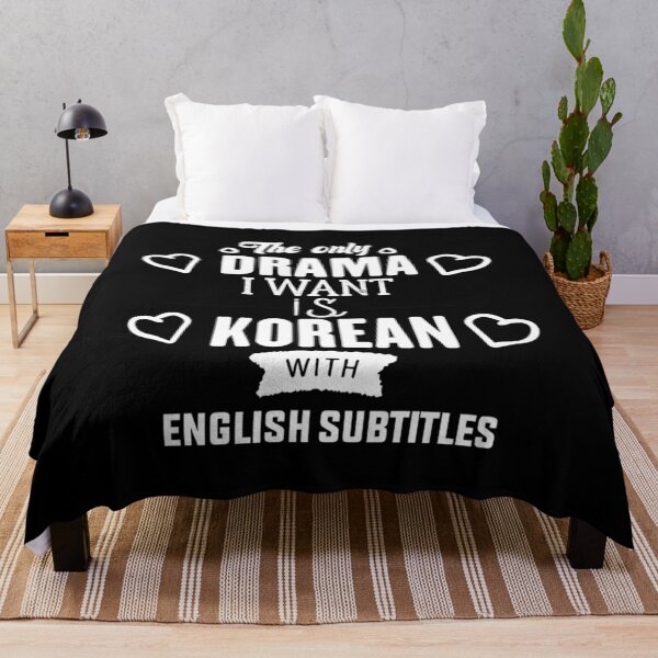 Item preview, El único drama que quiero es coreano con subtítulos en inglés -Subtítulos en coreano en inglés Drama-fuente blanca camisa de todos los colores designed and sold by RIDA LOUCHACHHA.