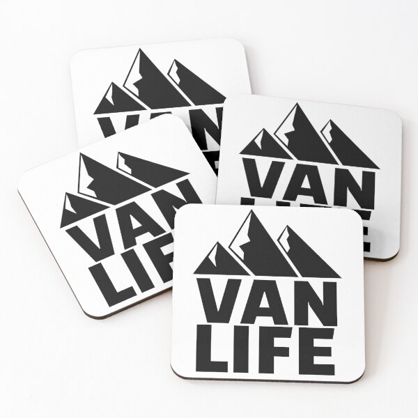 Item preview,  Van Life Mountain Range Black Graphic Image designed and sold by DARBOL-DESIGN.