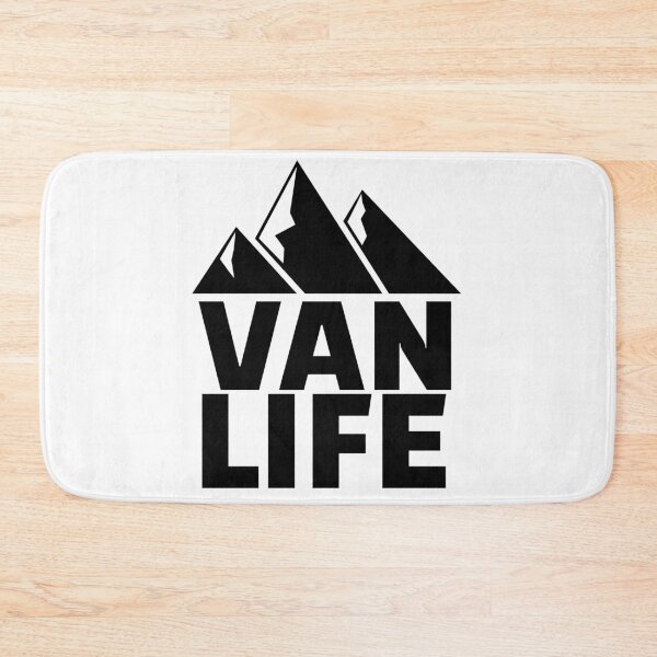 Item preview,  Van Life Mountain Range Black Graphic Image designed and sold by DARBOL-DESIGN.
