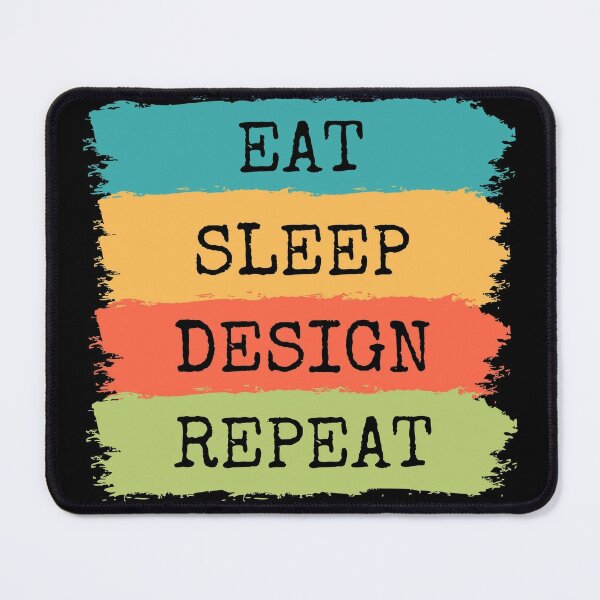 Ilustração artísticos, eat sleep create repeat