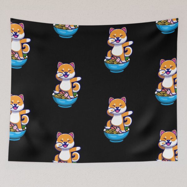 Item preview, Shiba Inu Dabbing on RAMEN designed and sold by SparrowLag.