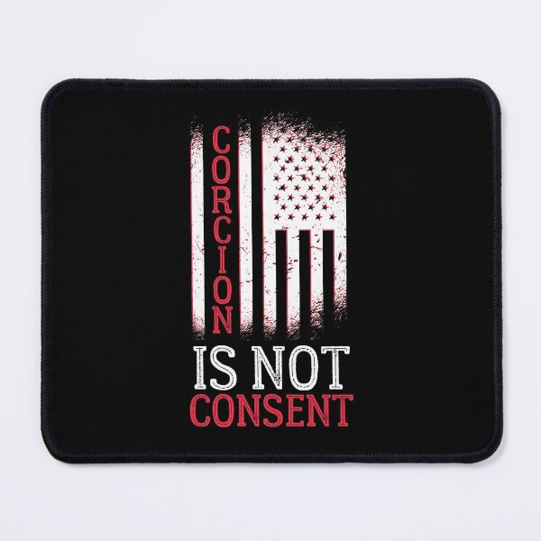 Item preview, Coercion is not consent, distressed American flag print designed and sold by Auntieck.
