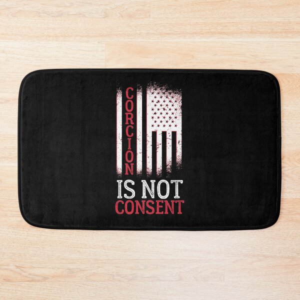 Item preview, Coercion is not consent, distressed American flag print designed and sold by Auntieck.