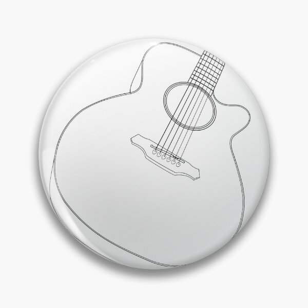Item preview, Cool  Acoustic guitars Line Drawing designed and sold by Solotree.