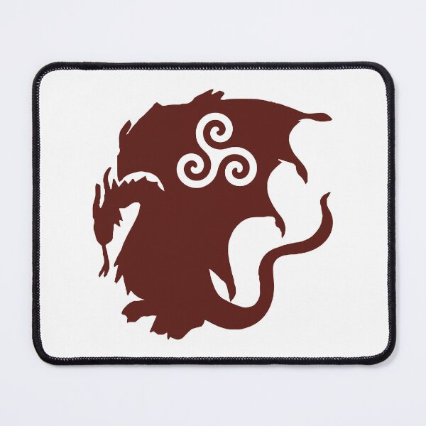 Artikelvorschau, Merlin - Pendragon Crest Dragon with Druid Triskelion entworfen und verkauft von pen-dragon-lord.
