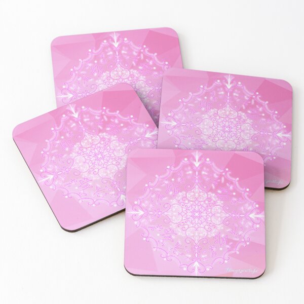 Item preview, Mandala of The Rose-Pink Flame of Divine Love - Heart Chakra Lightcodes XL  designed and sold by NaTeBlueyes.