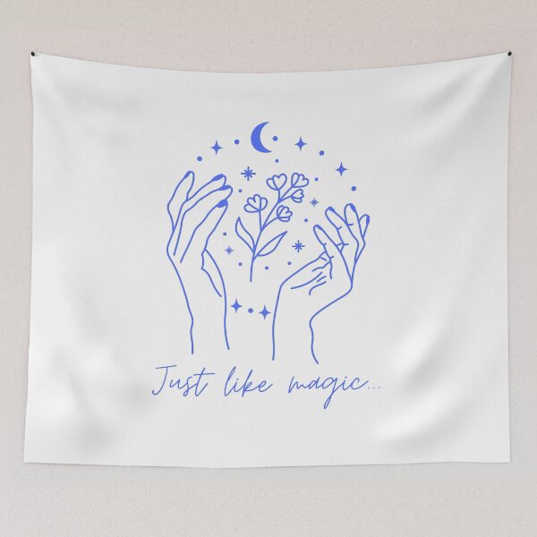 Item preview, "Just Like Magic" Ariana Grande Lyrics - Blue designed and sold by designsbyreaia.