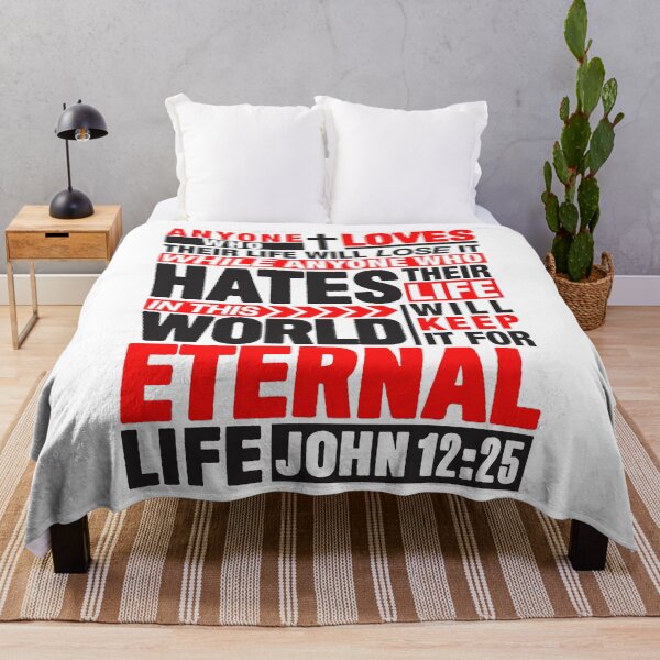 Item preview, John 12:25 Eternal Life designed and sold by plushism.
