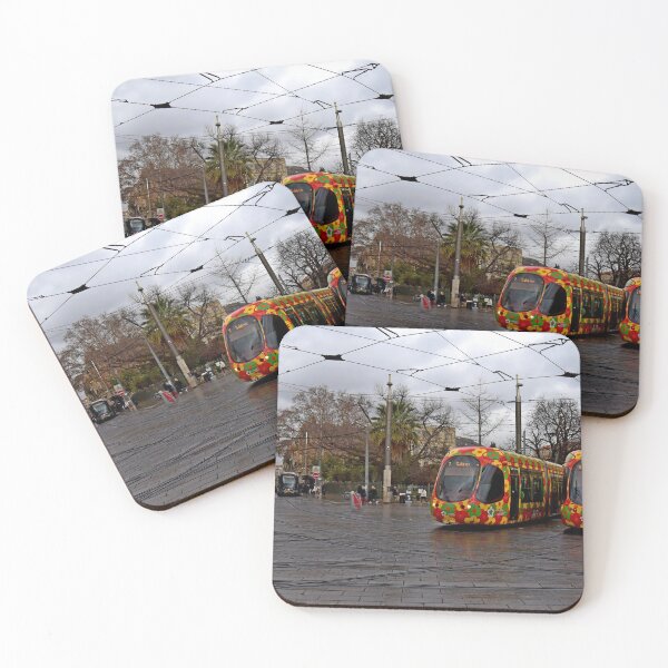 Item preview, Montpellier trams outside Saint Roch station designed and sold by Random Railways.