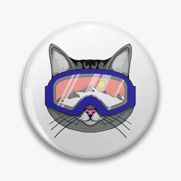 Item preview, Ski Snowboard Cat Wearing Ski Goggles designed and sold by dass-art.