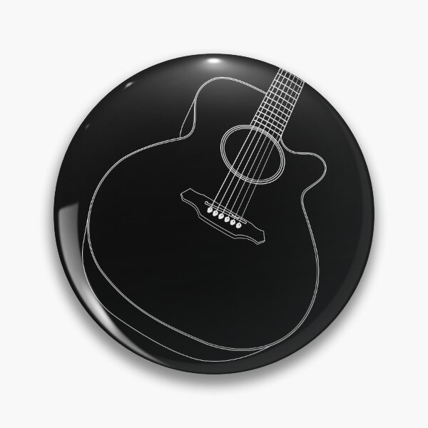 Item preview, Cool  Acoustic guitars  Line Drawing designed and sold by Solotree.