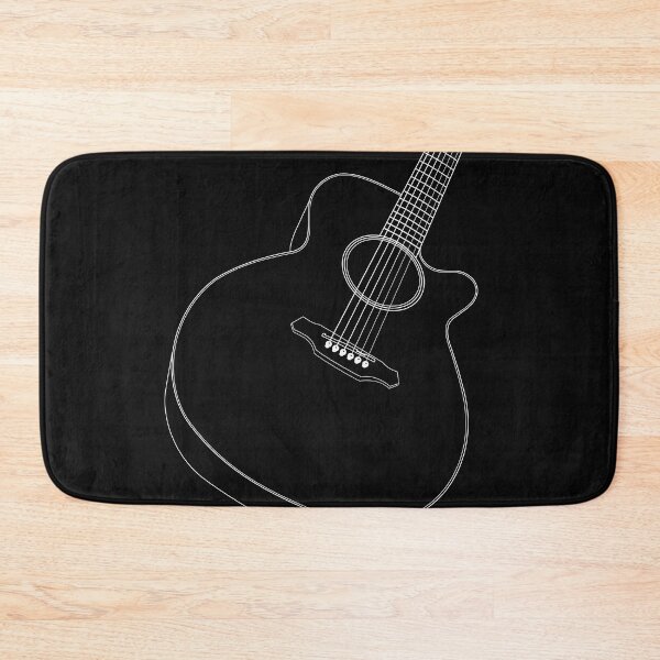 Item preview, Cool  Acoustic guitars  Line Drawing designed and sold by Solotree.
