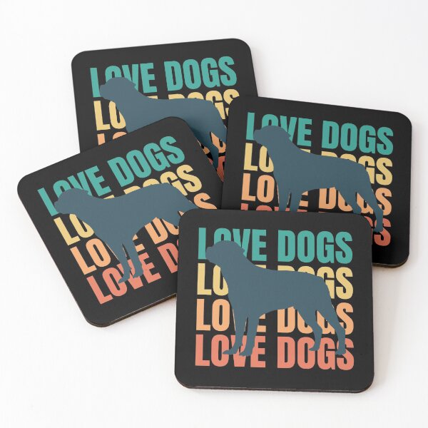 Item preview, Love Dogs  Retro Rottweiler Dog Owner Lover Gift designed and sold by mayamay0.