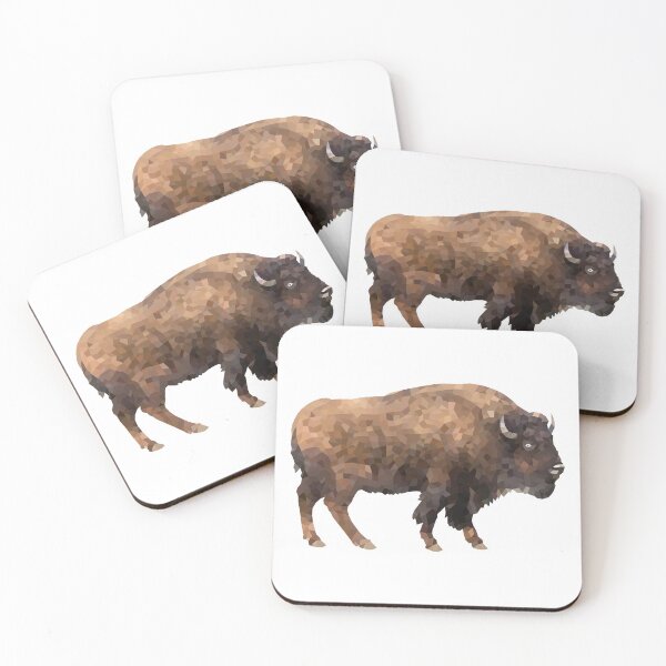 Item preview, bison-Polygonal animals designed and sold by Hartics.