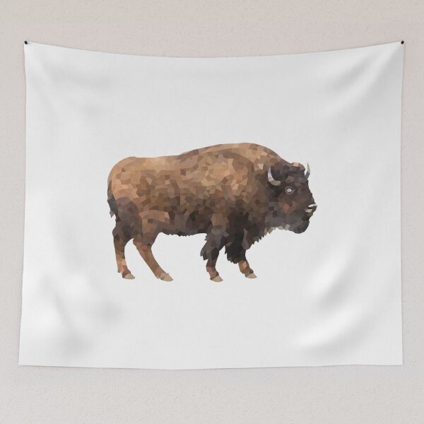 Item preview, bison-Polygonal animals designed and sold by Hartics.