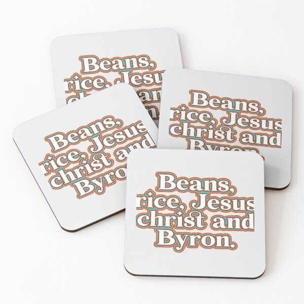 Item preview, Beans rice jesus christ and byron tee   designed and sold by andomShop.