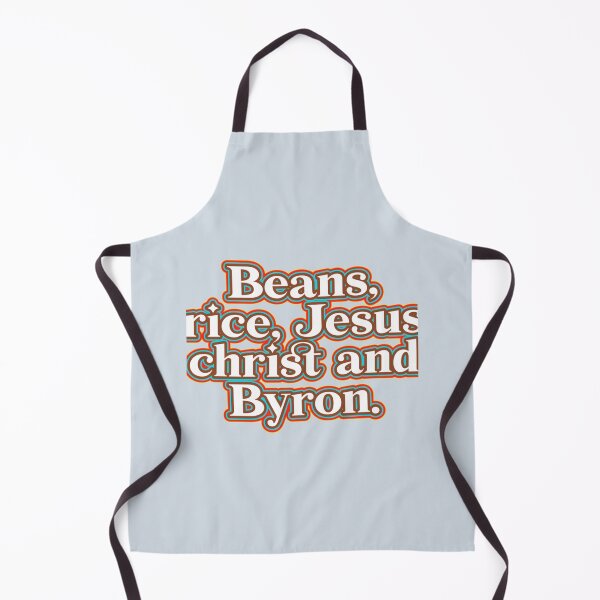 Item preview, Beans rice jesus christ and byron tee designed and sold by andomShop.