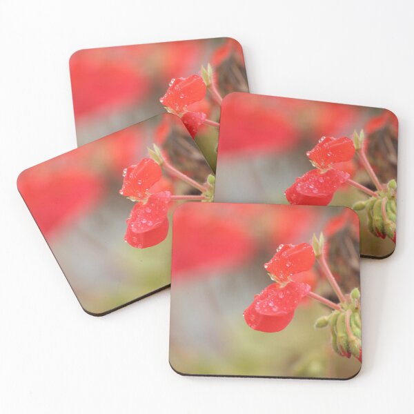 Item preview, Small Red Flower with Raindrop Sat on Petals. designed and sold by InterOptic.