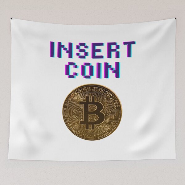 Item preview, Insert Bitcoin Coin! designed and sold by DigitalArtQueen.