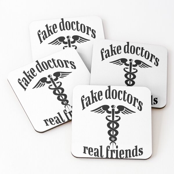 Item preview, FAKE DOCTORS REAL FRIENDS.     designed and sold by QuriousShhop.