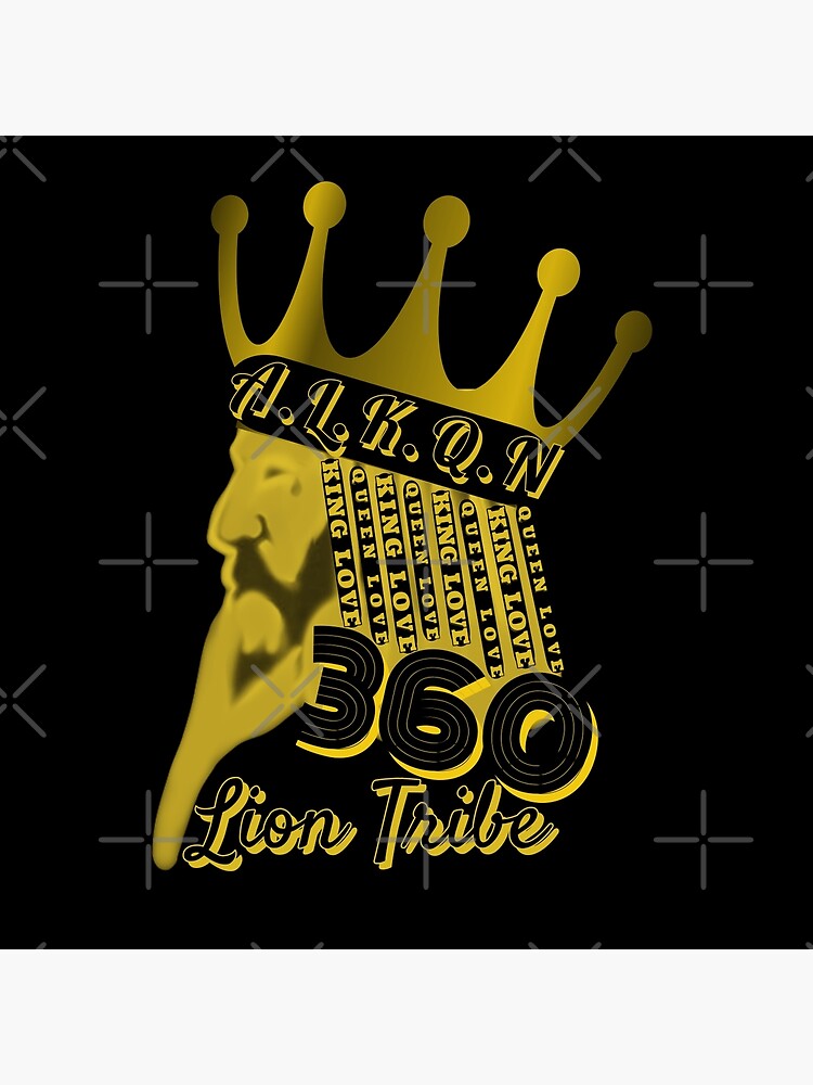 "Latin King Inspiration GOLDEN CROWN ALKQN IN TEXT 360 Lion Tribe