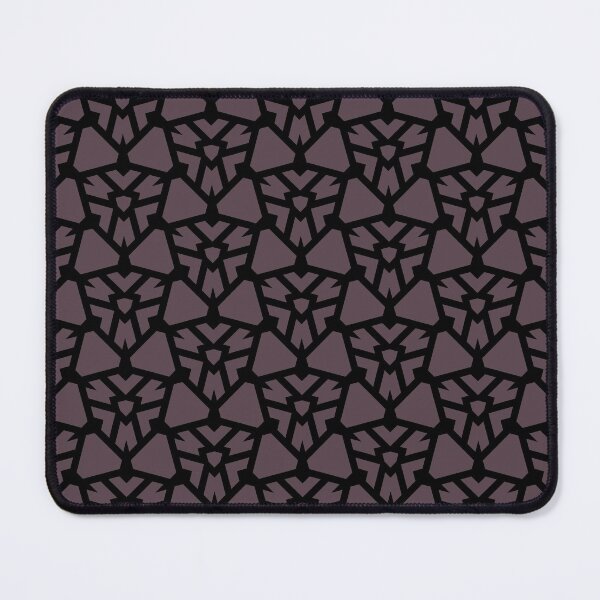Artikelvorschau, Black and Dark Purple Shield Shape Tile Pattern Pairs DE 2022 Trending Color Grapes of Wrath DET409 entworfen und verkauft von ColorOfTheYears.