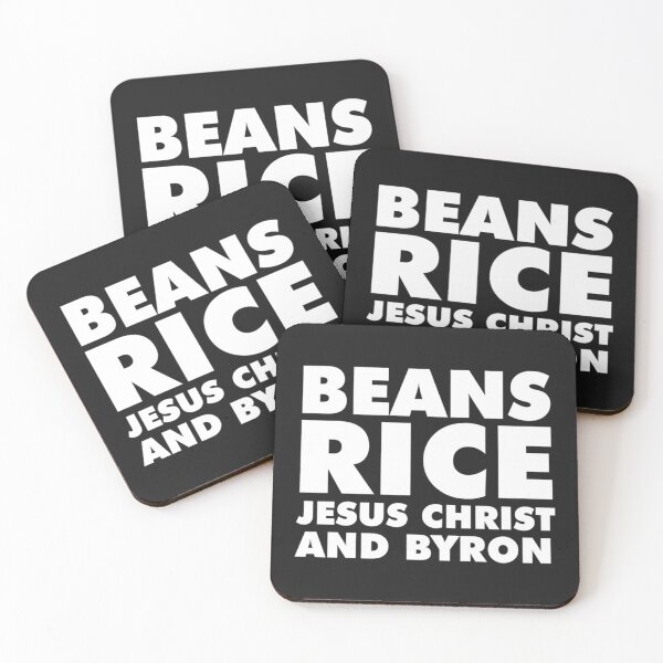 Item preview, Beans Rice Jesus Christ and Byron  designed and sold by andomShop.