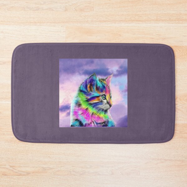 Item preview, Rainbow Clouds Kitten designed and sold by Jamasdatt.