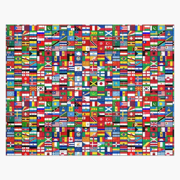 80 Country Flags Puzzle Game - Europe, Asia, Africa, Americas, Oceania-  Capitals