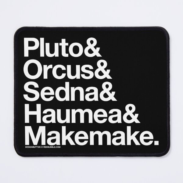 Item preview, Dwarf planets "&" reverse design designed and sold by designbutton.