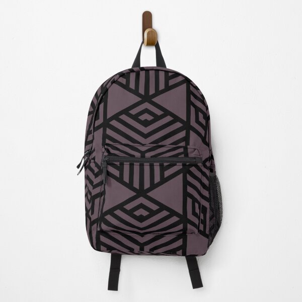 Item preview, Black and Dark Purple Stripe Cube Tile Pattern Pairs DE 2022 Trending Color Grapes of Wrath DET409 designed and sold by ColorOfTheYears.