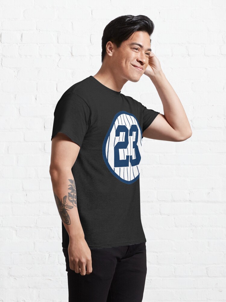 Zazzle Don Mattingly 23 Jersey Number Classic T-Shirt.p, Men's, Size: Adult S, Black