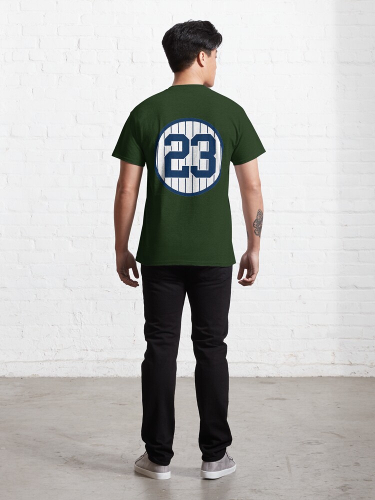 Zazzle Don Mattingly 23 Jersey Number Classic T-Shirt.p, Men's, Size: Adult S, Black