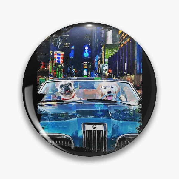 Item preview, Golden Retriever Dog Driving Car, Night Cruise City Funny  designed and sold by mialinpng.