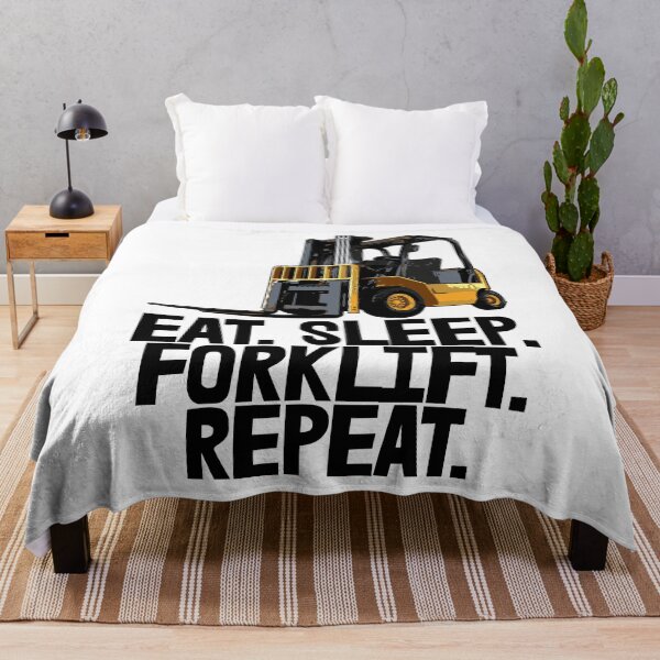 Item preview, Eat Sleep Forklift Repeat designed and sold by Bendthetrend.