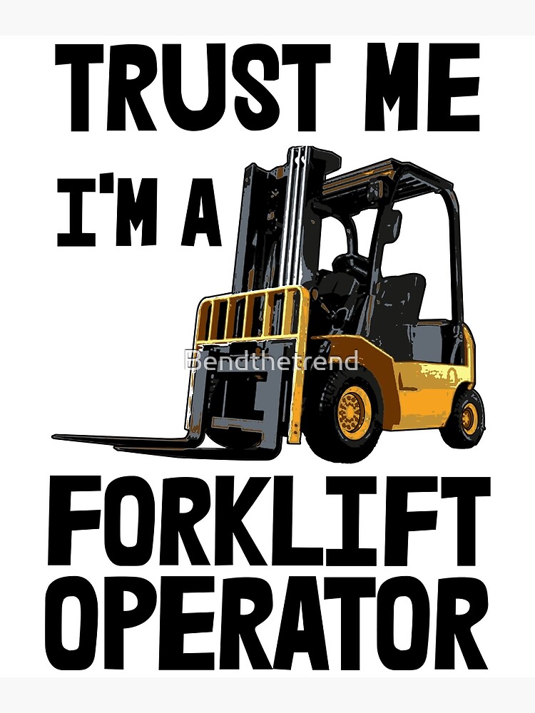 Forklift truck driver gifts cool quote forklift Zip Pouch by