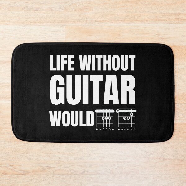 Item preview, Life Without Guitar Would B For Cool Guitarist With Cute Guitar Notes designed and sold by Funwithmusic.